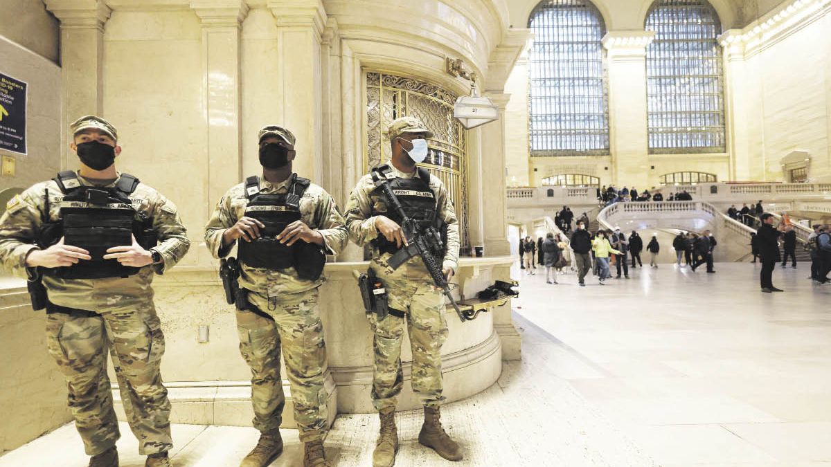 New York launched a hunt to find the subway attacker who left 17 injured