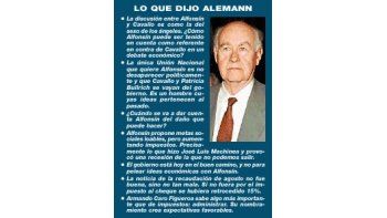 ALEMANN DURO CON ALFONSÍN (05/09/2001)