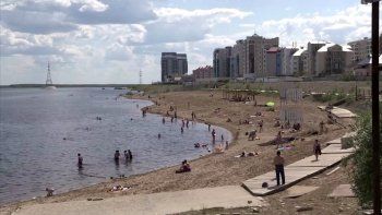 La temperatura media alcanzó allí hasta 10°C por encima de las normales de temporada en junio.