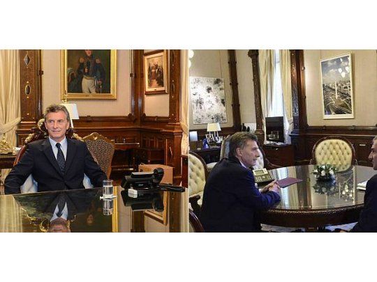 Macri cambió los cuadros del despacho presidencial