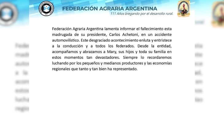 El comunicado de la FAA publicado en la red social X.