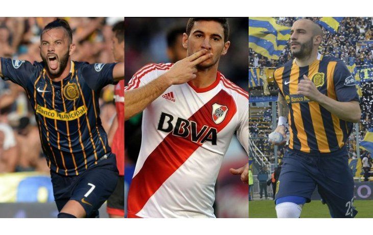 Larrondo, Alario y Pinola.