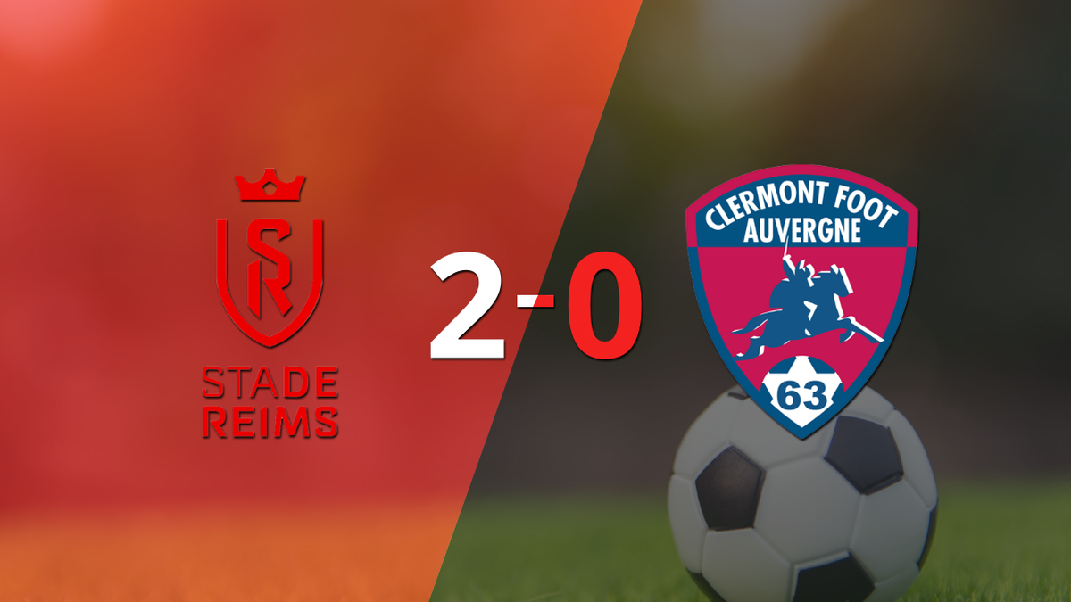 Stade de Reims home win against Clermont Foot 2-0