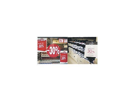 La caída del consumo preocupa también en Italia. Aunque en esta época del año no eran frecuentes los descuentos, muchos comercios ofrecen ya importantes rebajas y se piensa adelantar las liquidaciones.