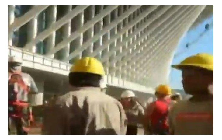 Un muerto y 13 heridos por un derrumbe en una obra del Aeropuerto de Ezeiza