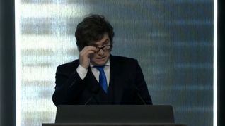 Javier Milei habla frente a inversores en el inicio de la Argentina Week. Javier Milei habla frente a inversores en el inicio de la Argentina Week.