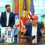 El presidente de los Estados Unidos Donald Trump recibe al Gianni. Infantino. El Mundial será muy beneficioso para FIFA, pero no para la hotelería estadounidense. El presidente de los Estados Unidos Donald Trump recibe al Gianni. Infantino. El Mundial será muy beneficioso para FIFA, pero no para la hotelería estadounidense.