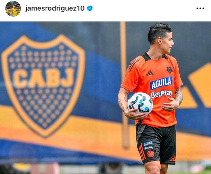 La foto que subió James Rodríguez a sus redes