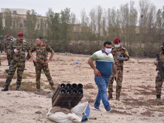 La polic&iacute;a de Irak hall&oacute; el lanzacohetes en una granja cercana al sector petrolero.