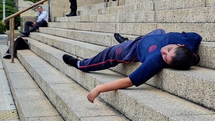 Una de las personas Una de las personas