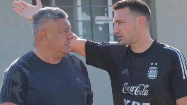 Claudio Tapia y Lionel Scaloni