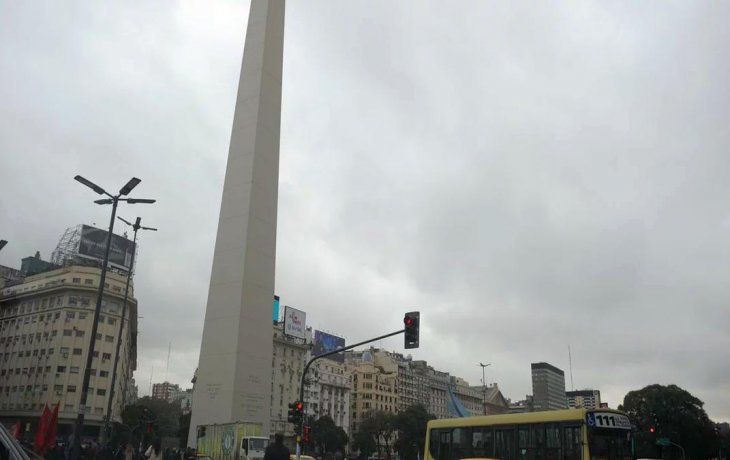 Probabilidad de lluvias en el Área Metropolitana de Buenos Aires.