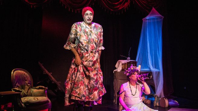 Darío Serantes y Juan Rutkus en La moribunda.&nbsp;