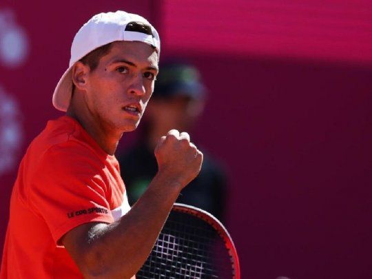 Puño apretado. Sebastián Báez se metió en la tercera ronda del US Open.