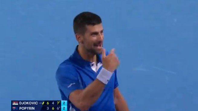 Novak Djokovic invitó a pelear a un hincha en Australia.