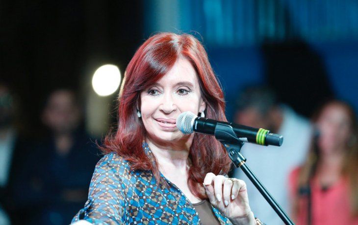 Cristina Fernández de Kirchner durante la asunción de Ferraresi. 