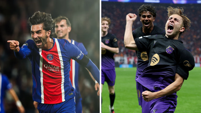 PSG y Barcelona se enfrentan por Champions League.