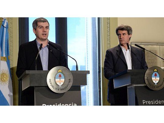 Marcos Peña y Alfonso Prat Gay.