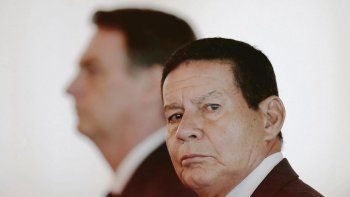 voz potente. El vice Hamilton Mourão expresa a las FF.AA.