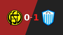 flandria sufrio una derrota por 1-0 ante argentino de merlo con el gol de penal de marcos gimenez