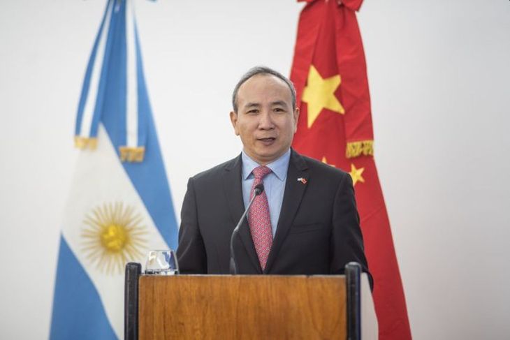 El embajador de China en la Argentina, Wang Wei. El embajador de China en la Argentina, Wang Wei.