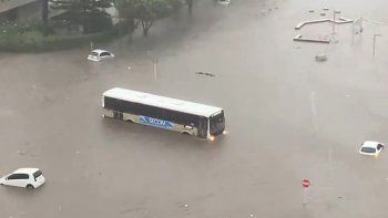 Inundaciones en Montevideo.