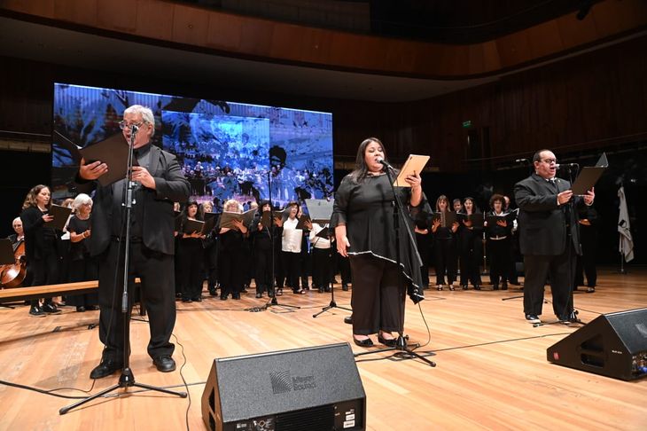 Hubo distintos homenajes durante el acto llevado a cabo este miércoles. Hubo distintos homenajes durante el acto llevado a cabo este miércoles.