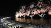 Río de Janeiro recibió el Año Nuevo pero con menos gente