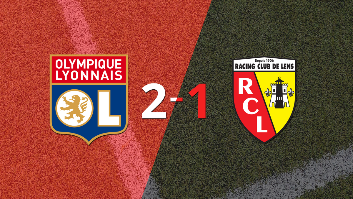 Olympique Lyon beat Lens 2-1 at home