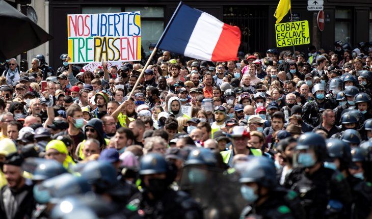 Mobilization in France against the pension reform.