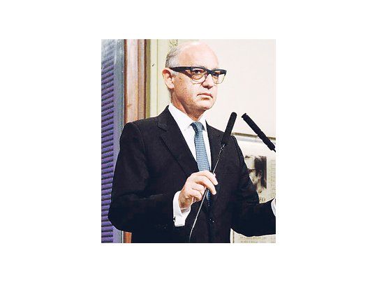 El canciller Héctor Timerman, anoche desde la Casa de Gobierno, se refirió a  una nueva propuesta en relación con el  acuerdo con Irán.