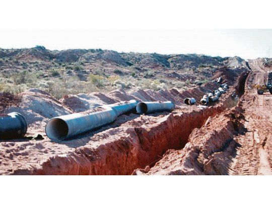 Inminente. Las obras del acueducto del Río Colorado comenzarían en octubre y se extenderían por 36 meses.