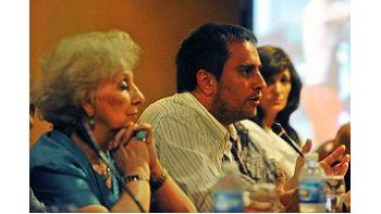 Estela de Carlotto y Juan Cabandié