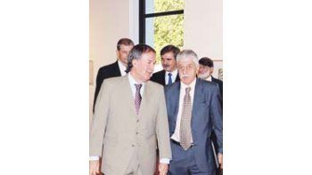 Aliviado, Schiaretti recibió ayer al ministro de Educación de laNación, Juan Carlos Tedesco.