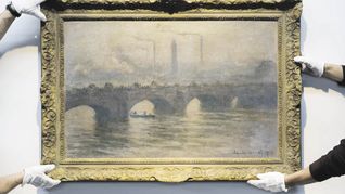 monet. “El puente de Waterloo, efecto de niebla”, se remata este mes.