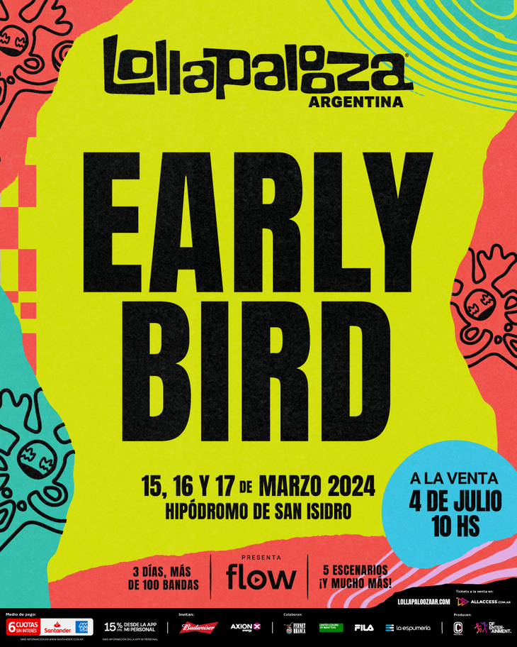 Lollapalooza Argentina 2024 Early Bird and Presale 1 sold out in record time 24 Hours World