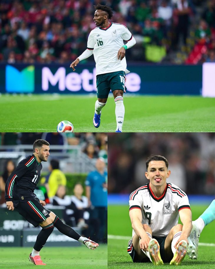 El colombiano Julián Quiñones, el argentino Santiago Giménez y el español Álvaro Fidalgo, son los tres naturalizados que convocó Javier Aguirre para el Mundial 2026. El colombiano Julián Quiñones, el argentino Santiago Giménez y el español Álvaro Fidalgo, son los tres naturalizados que convocó Javier Aguirre para el Mundial 2026.