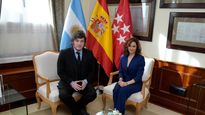 Javier Milei mantiene una reunión con Isabel Díaz Ayuso.
