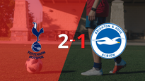 tottenham saco los 3 puntos en casa al vencer 2-1 a brighton and hove