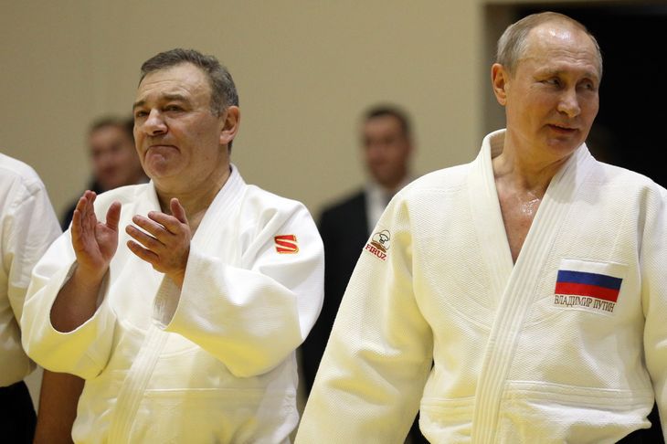 Rotenberg and Putin: the trust forged in judo, reflected in million-dollar businesses. Rotenberg and Putin: the trust forged in judo, reflected in million-dollar businesses.