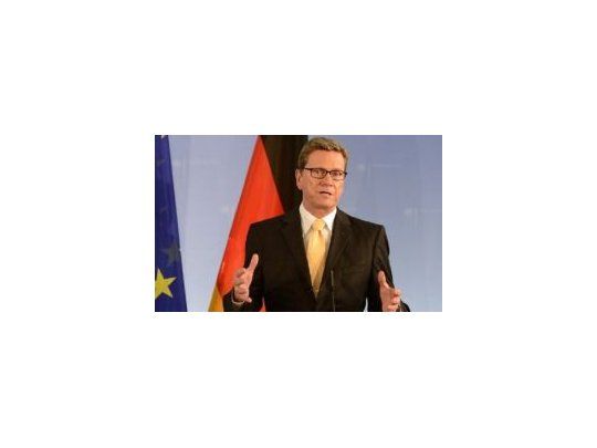 Guido Westerwelle, ministro de Exteriores de Alemania.