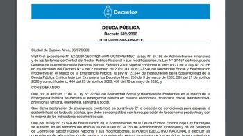 deuda: gobierno oficializa la mejora en la oferta a bonistas