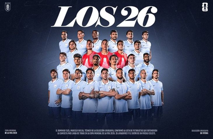 Marcelo Bielsa definió a los 26 convocados de Uruguay para el Mundial 2026. Marcelo Bielsa definió a los 26 convocados de Uruguay para el Mundial 2026.