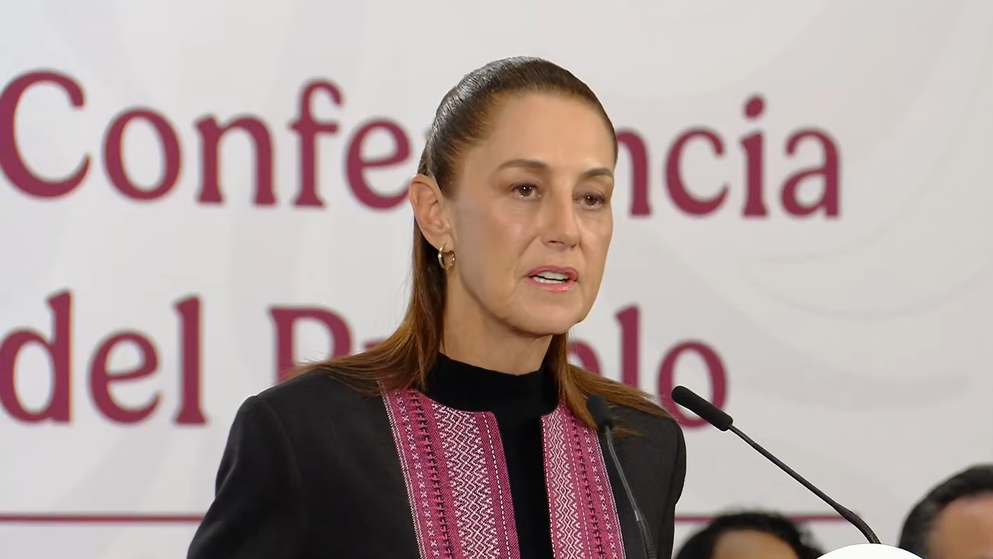 Claudia Sheinbaum en la Mañanera de este miércoles.