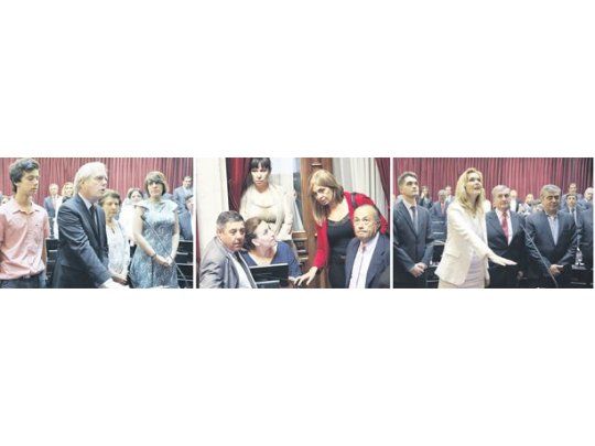 Día de jura para todos los senadores que ingresan desde el 10 de diciembre. Federico Pinedo juró ayer como senador rodeado de su familia, incluida su madre Sofía Laferrere. Gabriela Michetti, junto a Alfredo de Ángeli, Laura Montero y Adolfo Rodríguez Saá, estrena cargo de presidente del Senado. La tucumana Silvia Elías de Pérez juró acompañada de su familia y de José Cano.