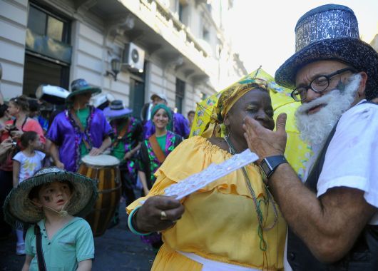 San Telmo se llenó de candombe uruguayo (foto 1)