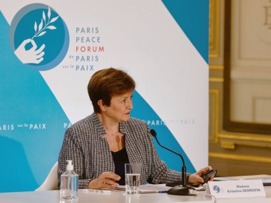 LLAMAMIENTO. La directora gerente del FMI, Kristalina Georgieva, señaló que los países clave de la economía internacional, nucleados en el G-20, deben asumir el rol de impulsar el crecimiento global y acercar las vacunas contra el covid-19 a todas las naciones.