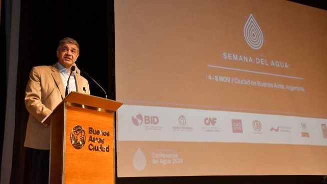 Jorge Macri se hizo presente en la inauguración de la semana del agua.