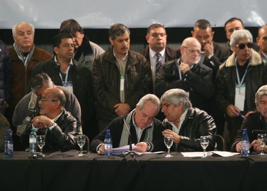 Hugo Moyano fue reelecto para ocupar la secretaría general de la CGT cuatro años más (Foto: Mario Mosca)