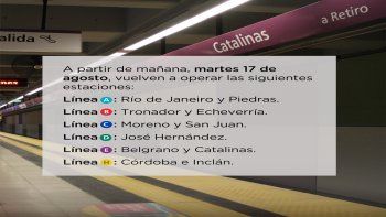 subtes: reabrieron 11 estaciones